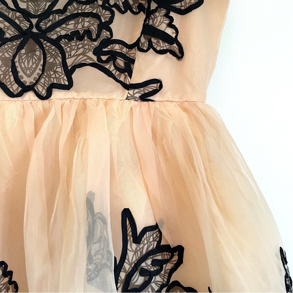 Anthropologie Maeve Sleeveless V-Neck Lace Fit And Flare Mini Dress Size 6 NWT - Picture 10 of 15